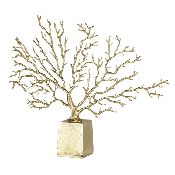 A & B Home Golden Tree Accent Sculpture