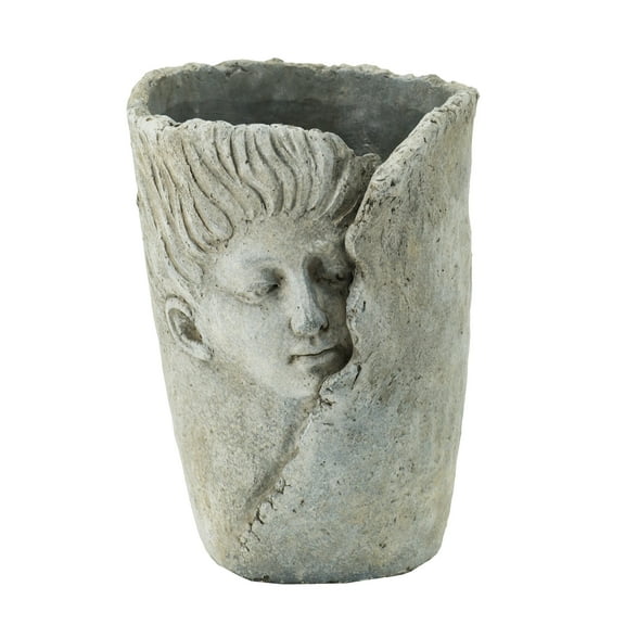 A&B Home Gray Dreaming Profile Outdoor Planter Medium