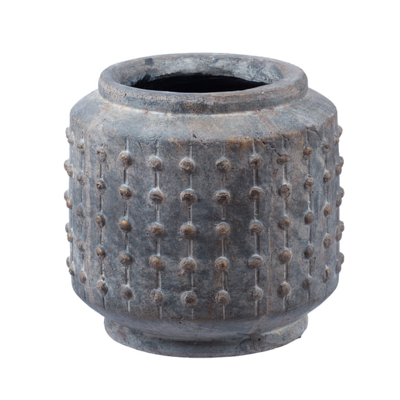 A&B Home Gray Terracotta Weathered Planter 7.5" x 7.5" x 7.5"