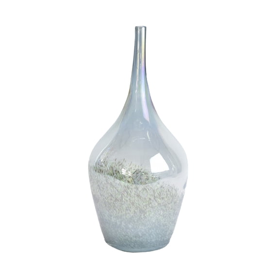 A&B Home Hand-Made Glass Vase - 6.5"Dia. x 14"H - Grey