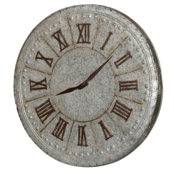 A & B Home Industrial 20 in. Roman Numeral Wall Clock