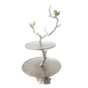 A&B Home Iron Branch D cor with 2 Tiered Tray