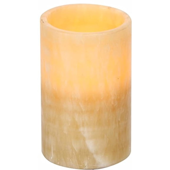 A&B Home LED Faux Pillar Candle-Color:Yellow,Style:Classic Vintage