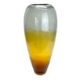 thumbnail image 1 of A&B Home Lourdes Hand-Made Ombre Glass Vase - 8.5"Dia. x 19.5"H - Amber/Black, 1 of 7