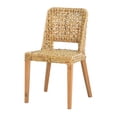 thumbnail image 1 of A&B Home Magy Side Chair with Woven Rattan Detail - Natural Finish, 1 of 6