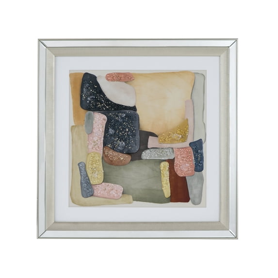 A&B Home Mendoza Crystal Mirror Framed Wall Art