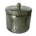 thumbnail image 1 of A&B Home Mercury Glass Jar Scented Soy Wax Candle - 5" - Earl Grey Scent - Silver Finish, 1 of 2