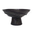 thumbnail image 1 of A&B Home Metal Pedestal Bowl with Textured Black Finish - D12x6.5", 1 of 1