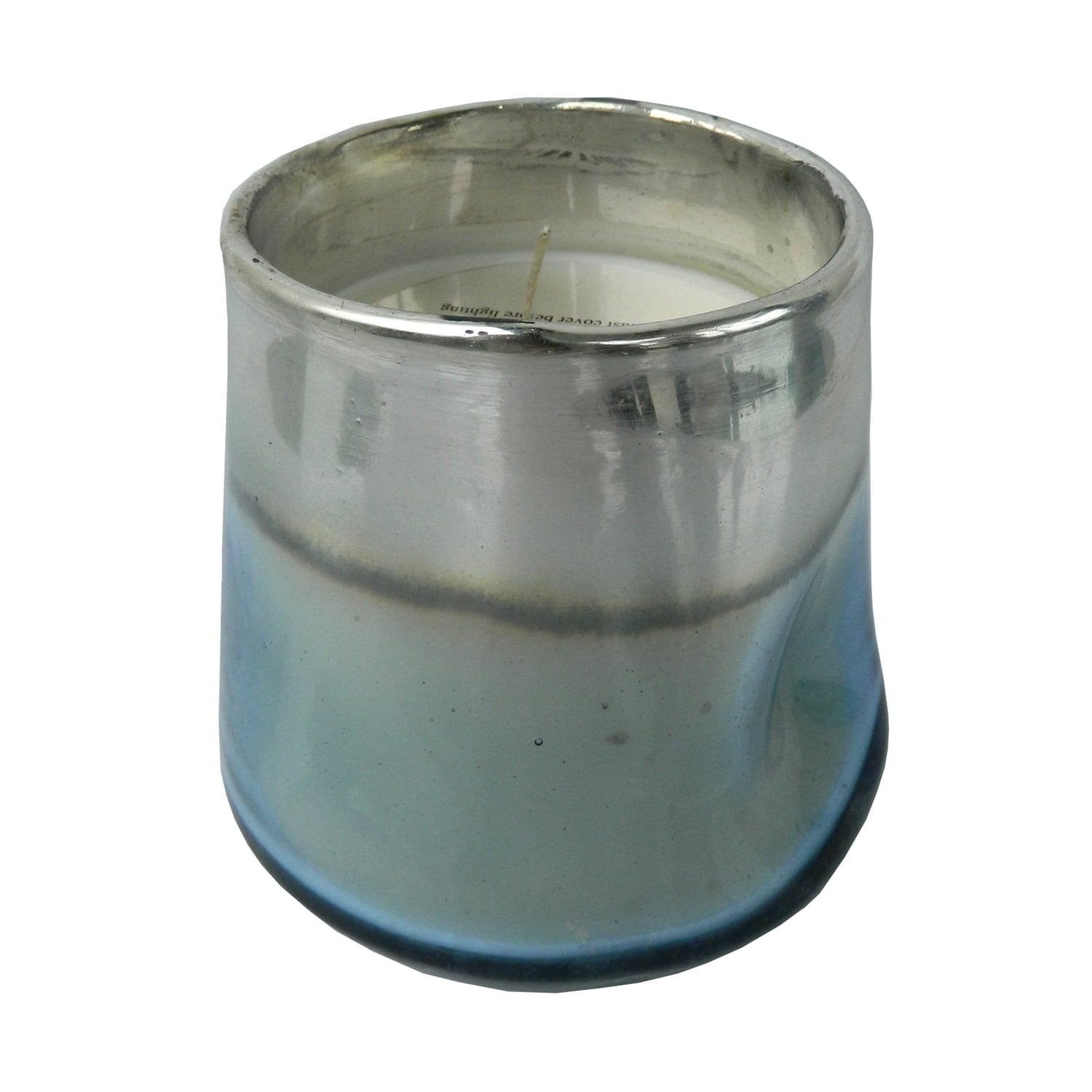 Metallic Accent Glass Scented Soy Wax Candle - Thumbnail 2