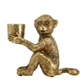 thumbnail image 1 of A&B Home Monkey Taper Candle Holder - 6" x 3" x 5" - Gold, 1 of 5