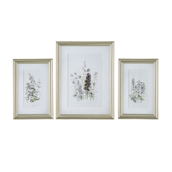 A&B Home  Multicolor Floral Wall Art (Set of 3)