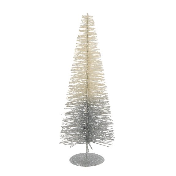 A&B Home Ombre Tree Table Decor - 5.9" x 5.9" x 15.7" - White/Silver