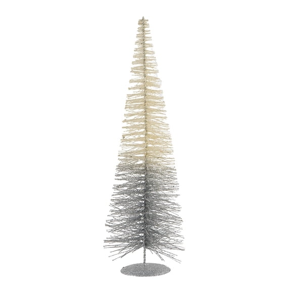 A&B Home Ombre Tree Table Decor - 7.5" x 7.5" x 23.6" - White/Silver