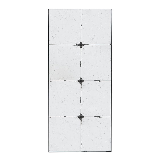 A&B Home Rectangle Antique Glass Wall Mirror - 21" x 47" - Black