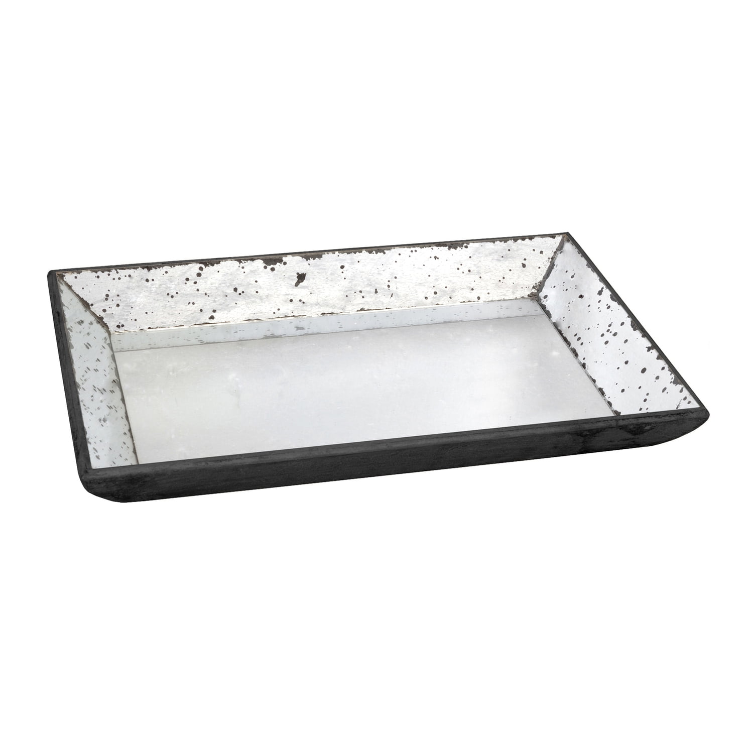 Antique Mirror Rectangular Glass Serving Tray