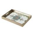 thumbnail image 1 of A&B Home Rectangular Mirrored Decorative Tray 18x13 Blue, 1 of 5