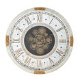 thumbnail image 1 of A&B Home Round Gear Wall Clock - 25"Dia. x 3" - Distressed White, 1 of 1