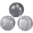 thumbnail image 1 of A&B Home S/3 D4x4" Marbleized Ball Accents, Gray 8S/CTN-Color:Gray,Style:Modern Chic, 1 of 4