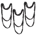 thumbnail image 1 of A&B Home Set of 3 Black 51"-Long Wooden Beaded Garlands, 1 of 9