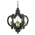thumbnail image 1 of A&B Home Shabby Chic 6-Light Chandelier With Antique Black Finish, 1 of 9