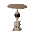 thumbnail image 1 of A&B Home Side Table - Distressed White, Natural - Small, 1 of 3