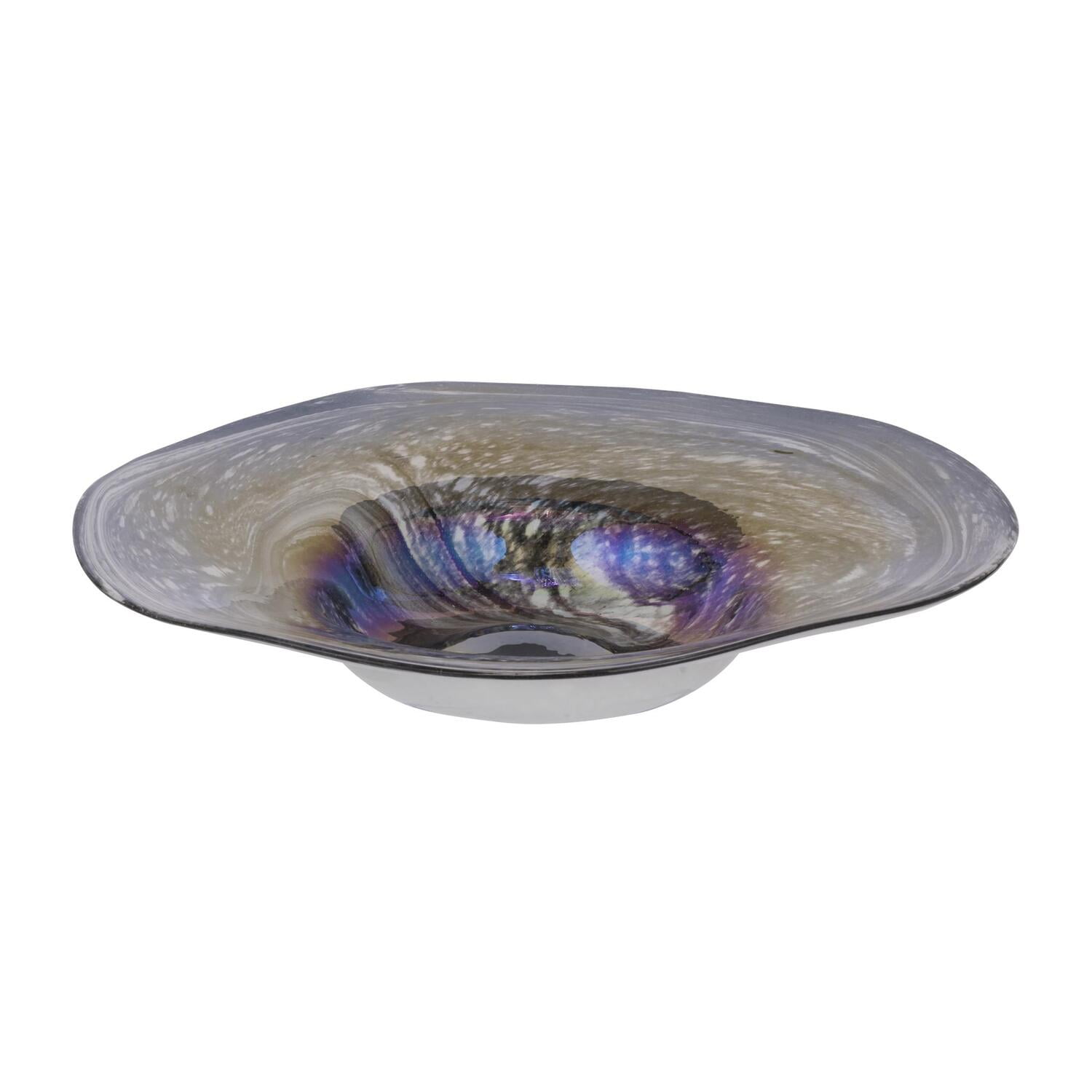 A＆B Home Group Svirla Glass Vase Black ＆ White Swirl D6 x16 : A\u0026B Home Group Svirla Glass Vase Black \u0026 White Swirl