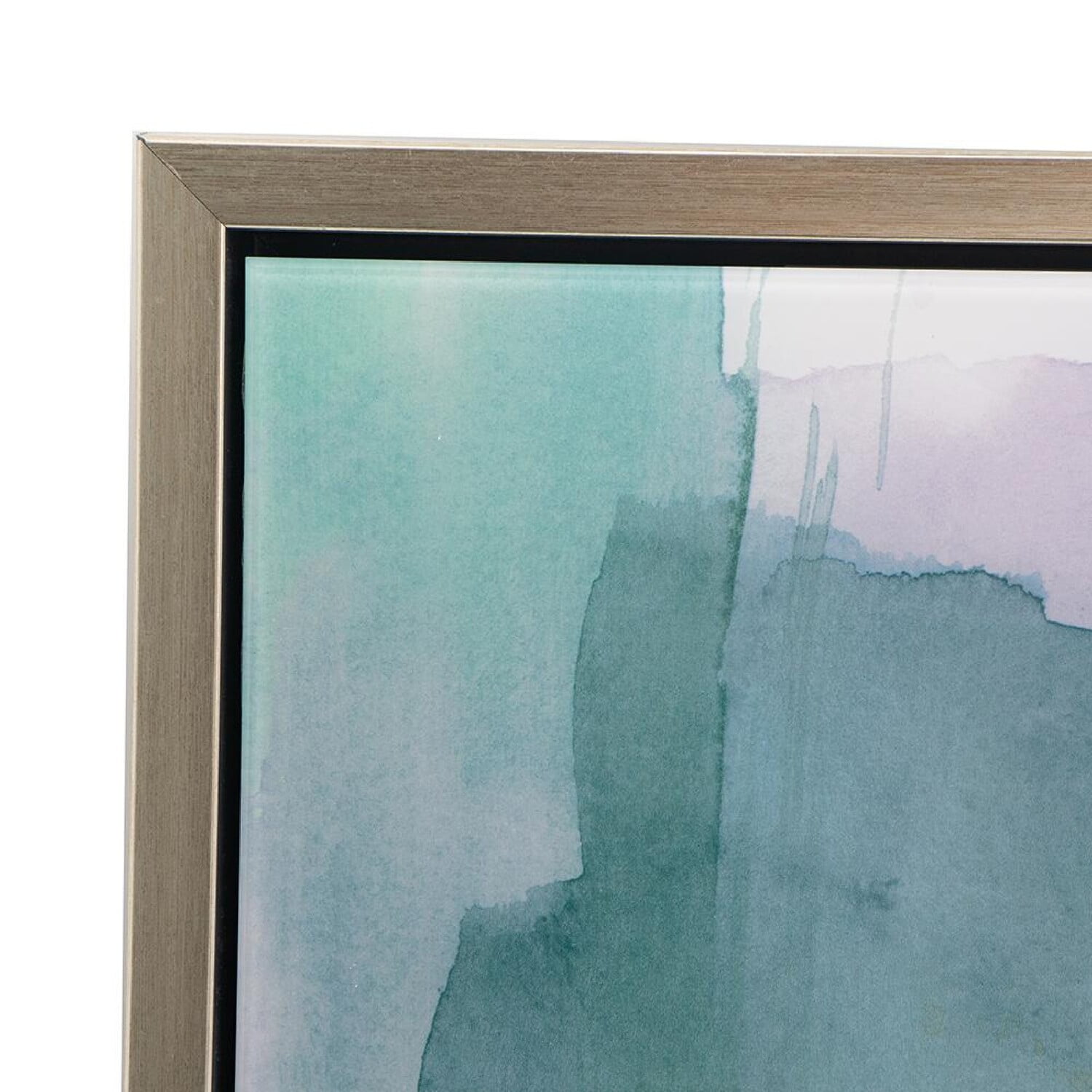 A&B Home Teals Abstract Framed Printed Acrylic Wall Art - Set of 2 - 24"H x 17.5"W x 1.5"L - Green/Beige