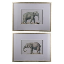 A & B Home Two Elephants Wall Art - Set of 2