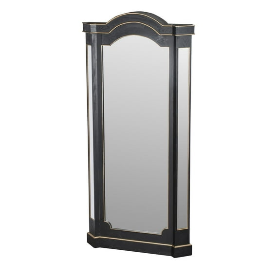 A&B Home Vintage Glamour Mirror-Color:Black/Gold,Style:Vintage Glamour