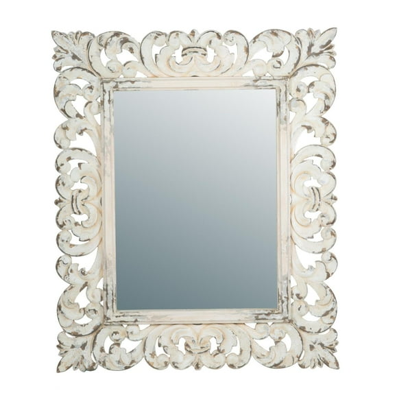 A&B Home Wall Mirror - Antique White