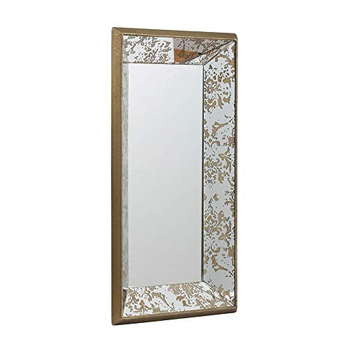 A&B Home Wall Mounted Decorative Mirror Rectangular Hanging Mirror with