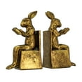 thumbnail image 1 of A&B Home Weathered Gold Seated Rabbit Resin Bookend Set 3.9" x 2.8" x 6.9", 1 of 7