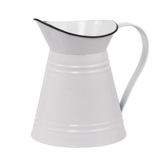 A&B Home White Pitcher Shaped Outdoor Planter 7.5" x 7.5" x 7.3"