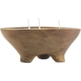 thumbnail image 1 of A&B Home Wooden Dough Bowl Soy Candle - Hand Craved Wood Bowl Candle for Table Centerpiece Décor, Living Room Entryway Coffee Table Sideboard Accent Piece, 6" x 6" x 2", 1 of 5