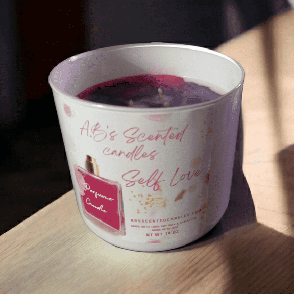 A.B's Scented Candles Self Love Perfume  Scented  Candles 3 Wicks,