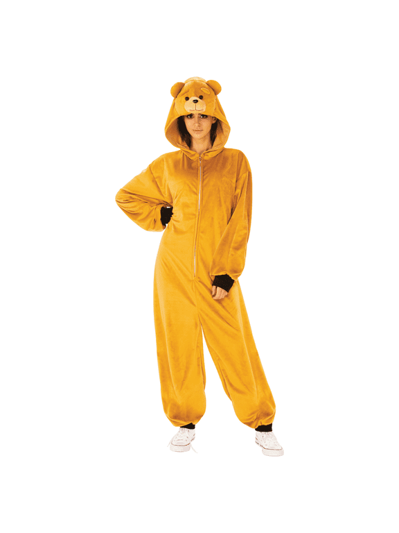Bear Halloween Costume for Adults, Brown, Unisex Adult Size L (36-42), by Way to Celebrate