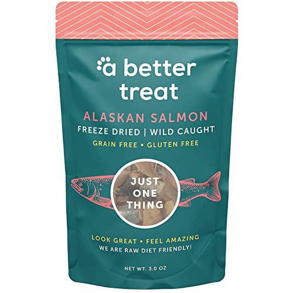 A BETTER TREAT â€“ Freeze Dried Salmon Dog Treats, Wild Caught, Single Ingredient Natural High