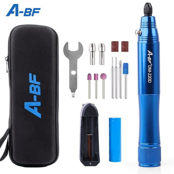 A-BF Mini Cordless Electric Drill Removable Battery Variable Speed Electric Dremel Rotary Tools Kit Engraving Pen Home DIY