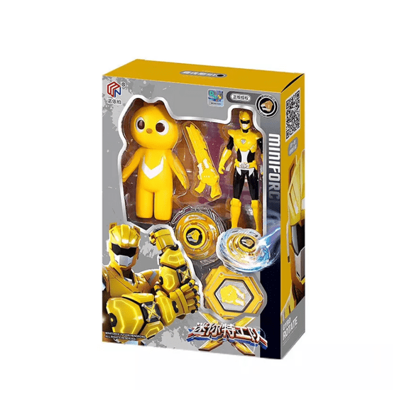 A+BOX Miniforce Gyro Squad Toys | Volt, Max & Lucy Spinning Battle Figures W/BOX