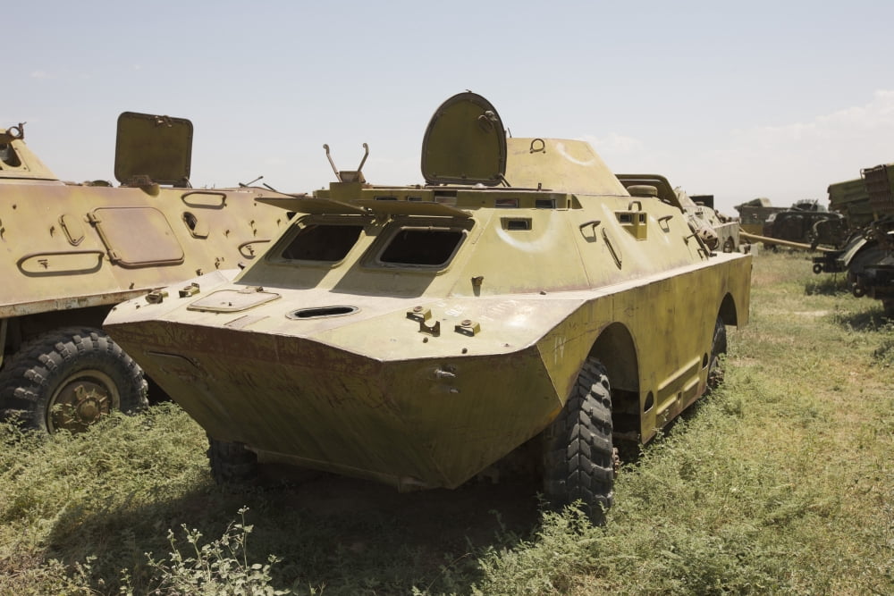 A BRDM-2 Combat ReconnaissancePatrol vehicle Canvas Art - Terry MooreStocktrek Images (18 x 12)