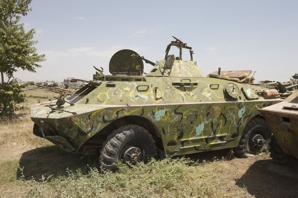 A BRDM-2 Combat ReconnaissancePatrol vehicle Canvas Art - Terry MooreStocktrek Images (35 x 24)