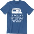 thumbnail image 1 of A Bad Day Caravanning Is Better Than A Good Day At Work Summer Season Men T-Shirt, 1 of 4