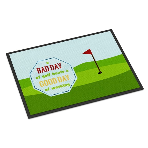 A Bad Day at Golf Door Mat