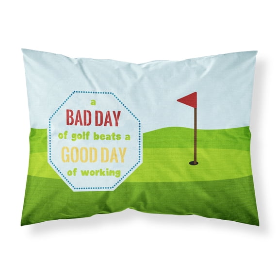 A Bad Day at Golf Fabric Standard Pillowcase