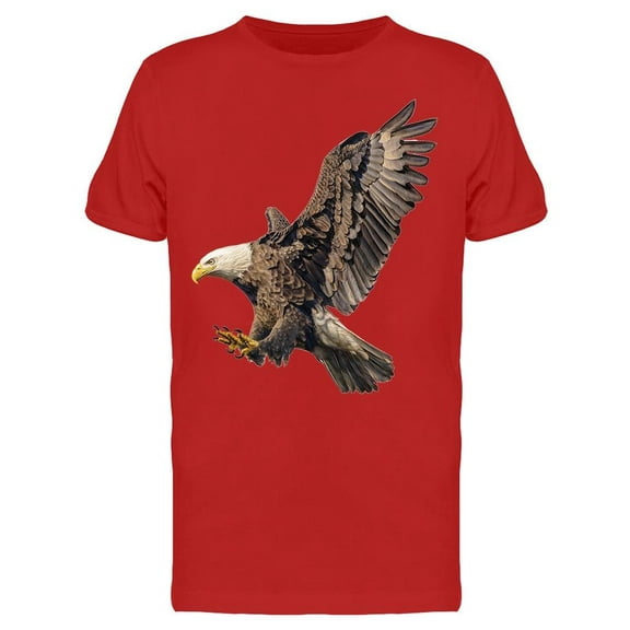 A Bald Eagle Swooping Attack T-Shirt Men -Image by Shutterstock, Male 3X-Large