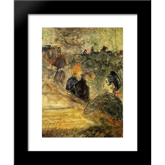 A Ball at the Moulin de la Galette 20x24 Framed Art Print by Henri de Toulouse-Lautrec