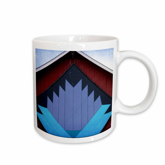 3drose, a Barn Quilt in Pastel Colors, 11oz Mug