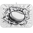 thumbnail image 1 of A Baseball Dish Drying Mat Kitchen Mats Microfiber Counter Absorbent Dish Pad Drainer Rack, 1 of 7