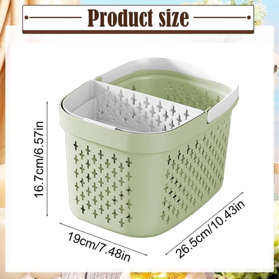 A Bath Basket Portable Shower Caddy Basket Plastic Cleaning With Handles Large Storage Organizer for Bathroom College Dorm Pantry and Kitchen