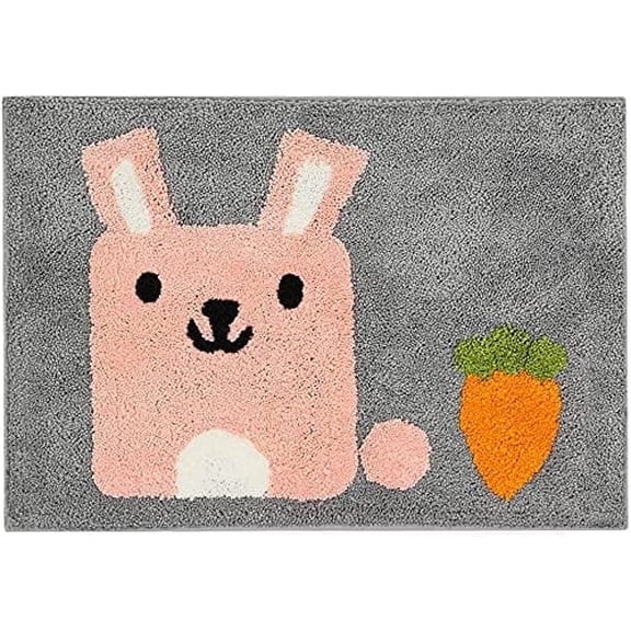 A+ Bath Mat Cute Shower Rug, Luxury Shaggy High Absorbent and Anti Slip, Machine Washable ,Bath Room